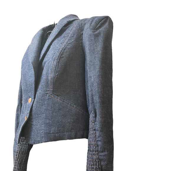 Sold on another site! Daryl K Cropped Jean Jacket Medium - Picture 5 of 9